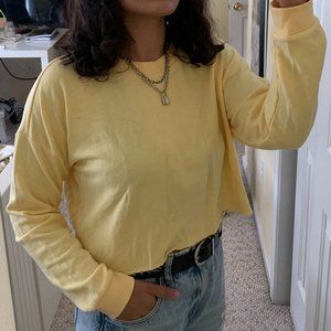 Cropped yellow long sleeve